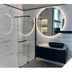 Paroi coulissante VANITY VY-250 - Noir - Transparent - Gauche - 100cm Paroi coulissante VANITY VY-250 - Noir - Transparent - Gauche - 100cm