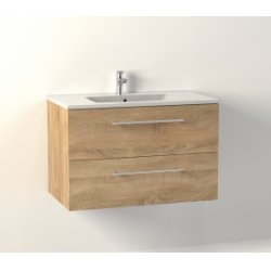 Meuble NEPTUNE Bois Clair 80 cm - SANS miroir Meuble NEPTUNE Bois Clair 80 cm - SANS miroir