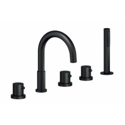 Mitigeur Bain/Douche sur gorge LIVE Velvet Black - 5 Trous Mitigeur Bain/Douche sur gorge LIVE Velvet Black - 5 Trous