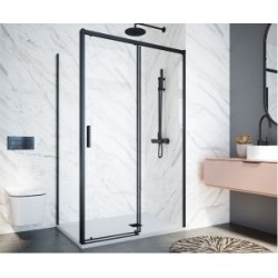 Paroi latérale fixe SALMA LDF-SA Noir - 70cm Paroi latérale fixe SALMA LDF-SA Noir - 70cm