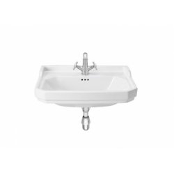 Vasque de lavabo rétro CARMEN 65cm Blanc brillant - 1 trou Vasque de lavabo rétro CARMEN 65cm Blanc brillant - 1 trou