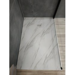 Receveur de douche MIRAGE Marbre Blanc - 70x100 cm Receveur de douche MIRAGE Marbre Blanc - 70x100 cm