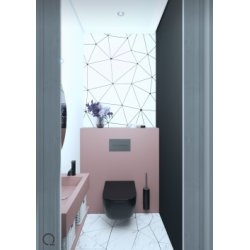 Exp&eacute;di&eacute; sous 3 semaines | Structure design d&eacute;co WC TULIP Lisse 