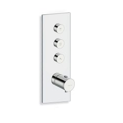 Façade TRIVERDE pour douche encastrée thermostatique THERMO TWIST - 3 Sorties Façade TRIVERDE pour douche encastrée thermostatique THERMO TWIST - 3 Sorties