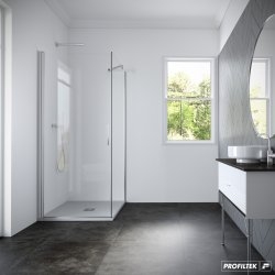 Fixe latéral HADA Plus - Transparent - Argent HB - 100 cm Fixe latéral HADA Plus - Transparent - Argent HB - 100 cm