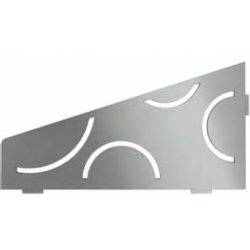 Tablette d'angle murale SHELF-S3 CURVE Acier inox brossé Tablette d'angle murale SHELF-S3 CURVE Acier inox brossé