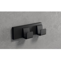 Crochet mural double FRAME Noir Mat Crochet mural double FRAME Noir Mat