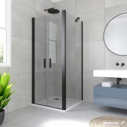 Fixe latéral HADA Plus 307 - Transparent - Noir - 90 cm Fixe latéral HADA Plus 307 - Transparent - Noir - 90 cm