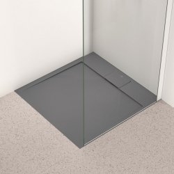 Receveur ULTRAFLAT S I.LIFE Gris béton - Bonde sur la largeur Receveur ULTRAFLAT S I.LIFE Gris béton - Bonde sur la largeur