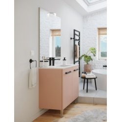 Meuble CHANGO sur pieds 2 portes Abricot 90cm Meuble CHANGO sur pieds 2 portes Abricot 90cm