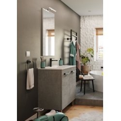 Meuble sous-vasque CHANGO sur pieds avec plan céramique Meuble sous-vasque CHANGO sur pieds avec plan céramique
