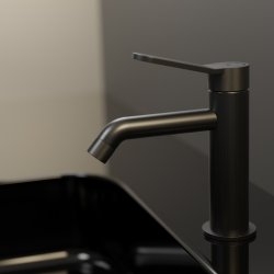 Mitigeur lavabo EAST SIDE Chromé Noir brossé Mitigeur lavabo EAST SIDE Chromé Noir brossé