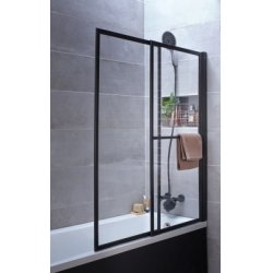 Pare-baignoire coulissant et relevable SECURE Blanc brillant - 2 volets Pare-baignoire coulissant et relevable SECURE Blanc brillant - 2 volets