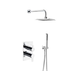 Ensemble douche encastré BLAUTHERM douche de tête carré  Ensemble douche encastré BLAUTHERM douche de tête carré