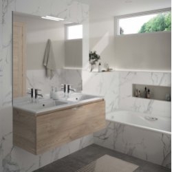 Meuble de salle de bain TEN 1 grand tiroir Chêne Sanremo Meuble de salle de bain TEN 1 grand tiroir Chêne Sanremo