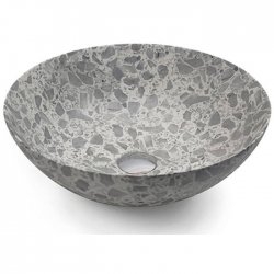 Vasque à poser NEW LYS Ø40 Terrazo Gris