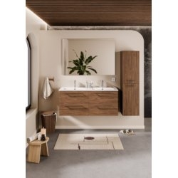 Meuble NEPTUNE Héritage Chêne 120cm avec Miroir Meuble NEPTUNE Héritage Chêne 120cm avec Miroir