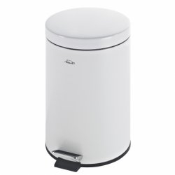 Poubelle à pédale 3 litres, Acier Epoxy Blanc Poubelle à pédale 3 litres, Acier Epoxy Blanc