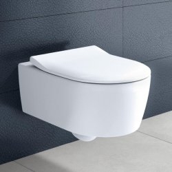 Cuvette suspendue sans bride AVENTO avec Abattant Slim Cuvette suspendue sans bride AVENTO avec Abattant Slim