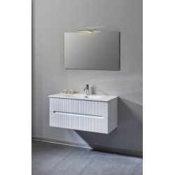 Meuble de salle de bains CIRCE Blanc Mat 90 cm Meuble de salle de bains CIRCE Blanc Mat 90 cm