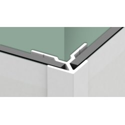 Profilé en L pour montage en angle sortant panneau mural KINEWALL - Hauteur 202 cm - Blanc Profilé en L pour montage en angle sortant panneau mural KINEWALL - Hauteur 202 cm - Blanc