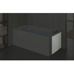 Tablier de retour en acrylique Blanc Brillant - L70 cm Tablier de retour en acrylique Blanc Brillant - L70 cm