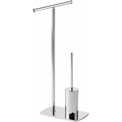 Porte-rouleaux WC et brosse de toilette et réservoir FLORIDA Chromé Porte-rouleaux WC et brosse de toilette et réservoir FLORIDA Chromé