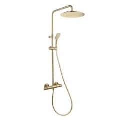 Colonne de douche BLAUTHERM télescopique Ø300 Or Brossé - 945412 RP300OC* Colonne de douche BLAUTHERM télescopique Ø300 Or Brossé - 945412 RP300OC*