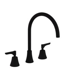 Mélangeur de lavabo 3 trous ADAGIO Noir Mat Mélangeur de lavabo 3 trous ADAGIO Noir Mat