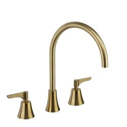 Mélangeur de lavabo 3 trous ADAGIO Or brossé Mélangeur de lavabo 3 trous ADAGIO Or brossé
