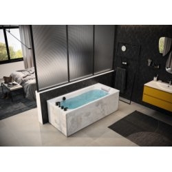 Baignoire rectangulaire balnéo ZUMBA 180x80 cm Baignoire rectangulaire balnéo ZUMBA 180x80 cm