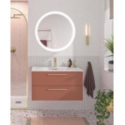 Meuble de salle de bain GLOSS Terre cuite Satiné  Meuble de salle de bain GLOSS Terre cuite Satiné