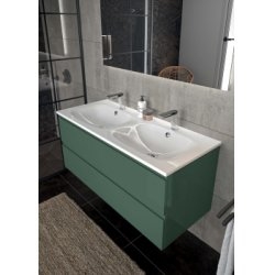 Meuble de salle de bain GLOSS Vert anglais brillant Meuble de salle de bain GLOSS Vert anglais brillant
