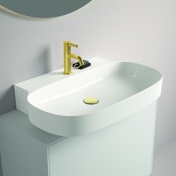 Exp&eacute;di&eacute; sous 3 semaines | Vasque &agrave; poser ou &agrave; suspendre LINDA-X Blanc brillant