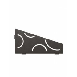 Tablette d'angle mural SHELF-S3 CURVE Gris Anthracite Tablette d'angle mural SHELF-S3 CURVE Gris Anthracite