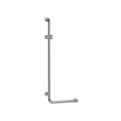 Barre d'appui d'appui en L Inox poli brillant - Gauche Barre d'appui d'appui en L Inox poli brillant - Gauche
