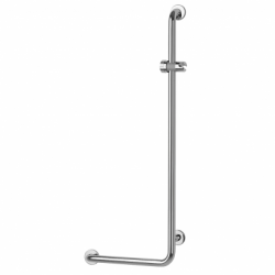 Barre d'appui d'appui en L Inox poli brillant - Droite Barre d'appui d'appui en L Inox poli brillant - Droite