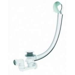 Vidage automatique à câble pour baignoire - L 1m - Chromé Vidage automatique à câble pour baignoire - L 1m - Chromé