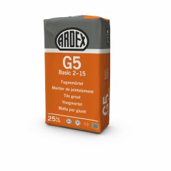 EN STOCK | Mortier de jointoiement ARDEX G5 BASIC2-15 - Gris - 25kg