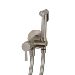 Exp&eacute;di&eacute; sous 2 semaines | Applique douchette WC en laiton Nickel bross&eacute; - 336801WCNC