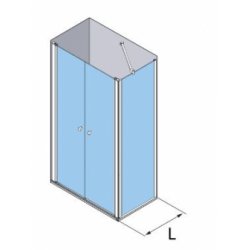 Fixe latéral HADA Plus 307 - Transparent - Argent - 90 cm