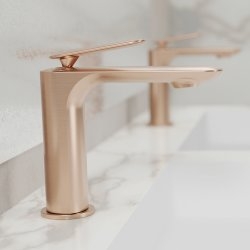 Mitigeur de lavabo FOIL Or Rose brossé Mitigeur de lavabo FOIL Or Rose brossé