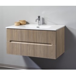 Meuble simple vasque CIRCE Frêne naturel 90 cm Meuble simple vasque CIRCE Frêne naturel 90 cm