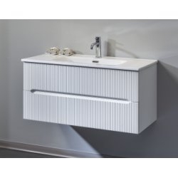 Meuble simple vasque CIRCE Blanc 90 cm Meuble simple vasque CIRCE Blanc 90 cm