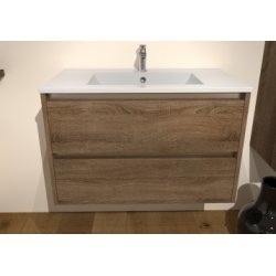 Meuble vasque JUPITER 3.0 Bois Foncé 80 cm - SANS miroir Meuble vasque JUPITER 3.0 Bois Foncé 80 cm - SANS miroir
