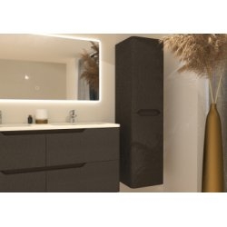 Colonne de salle de bain LUNA 135cm Tissé Gris