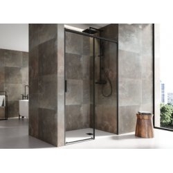 Paroi de douche coulissante SALMA 310 Noir - 95 cm
