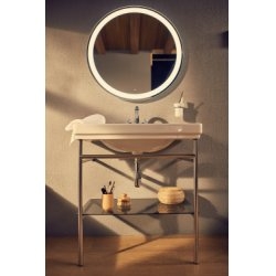 Ensemble CARMEN vasque sur pied en acier Ensemble CARMEN vasque sur pied en acier