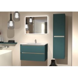 Meuble vasque JUPITER 3.0 Bleu Canard 80 cm - Différents miroirs