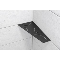 Tablette d'angle mural SHELF-S3 CURVE Noir graphite mat Tablette d'angle mural SHELF-S3 CURVE Noir graphite mat